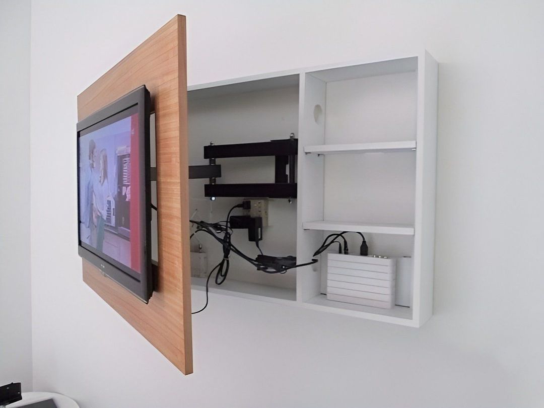 Ocultar cables television colgada pared