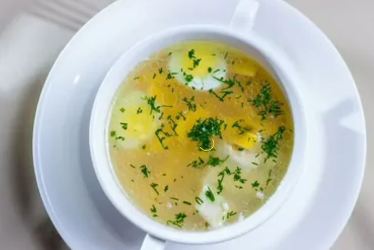 Суп с яйцом по немецки