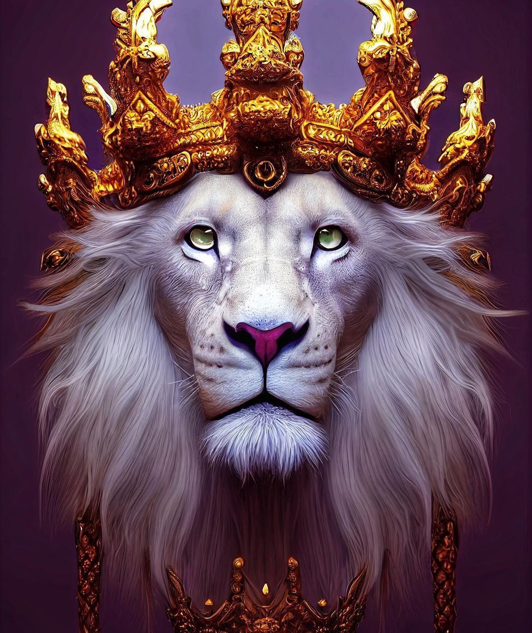 Львица с короной арт