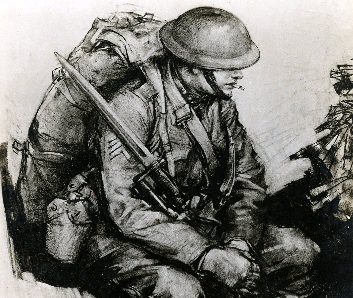 Арт карандашом германский солдат первой мировой